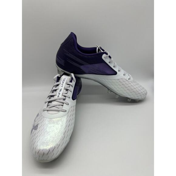 Under Armour Blur LUX MC Football Cleats White Purple 3023190-500 Men\'s Size 13 main image 8